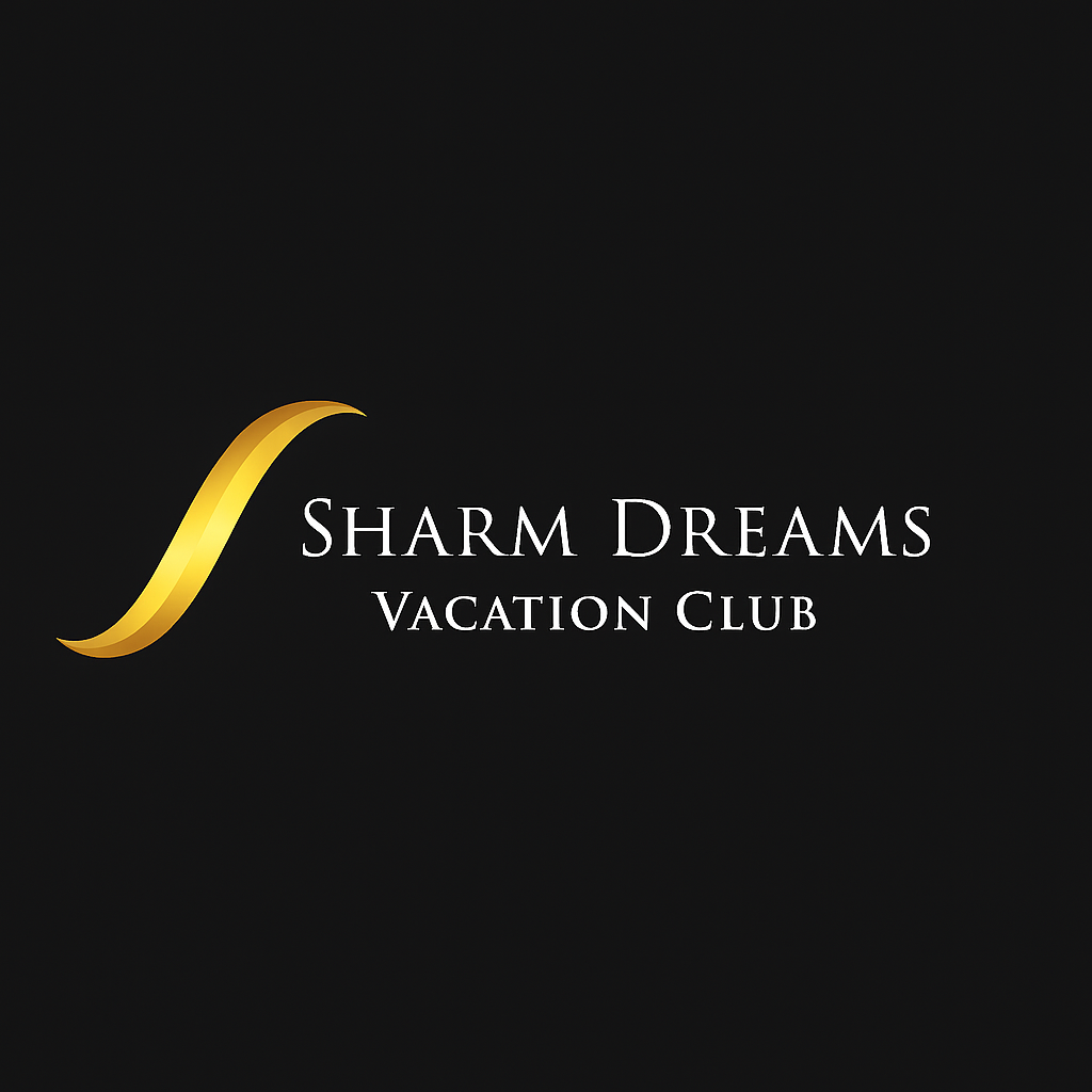Sharm Dreams Vacation Club Logo Sharm Dreams Vacation Club gold and black logo